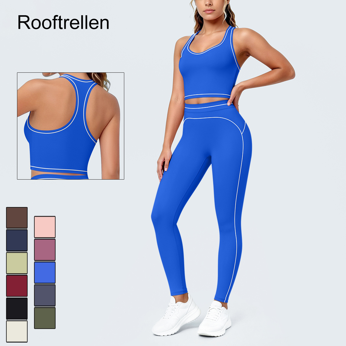 Pilates Yoga Leggings - Damski letni zestaw do ćwiczeń, sportów
