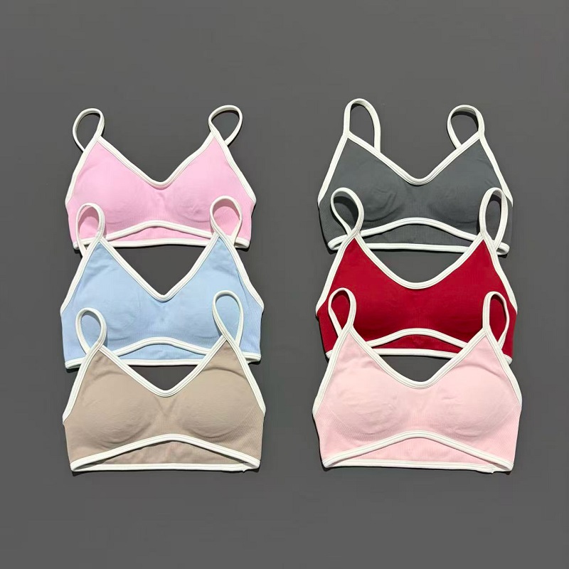 Pilates Yoga Top - Damski biustonosz sportowy z regulacją, mocno