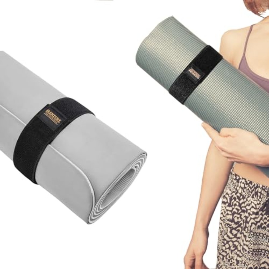 Pilates Yoga Mat Workout - Regulowany, wytrzymały pasek do maty do