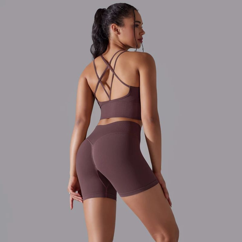 Pilates Yoga Leggings - Seksowne zestawy do jogi Damski dres