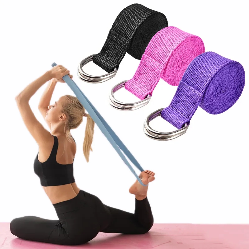 Pilates Yoga Ring Exercises - 183*3.8cm pasek do jogi bawełniany pas