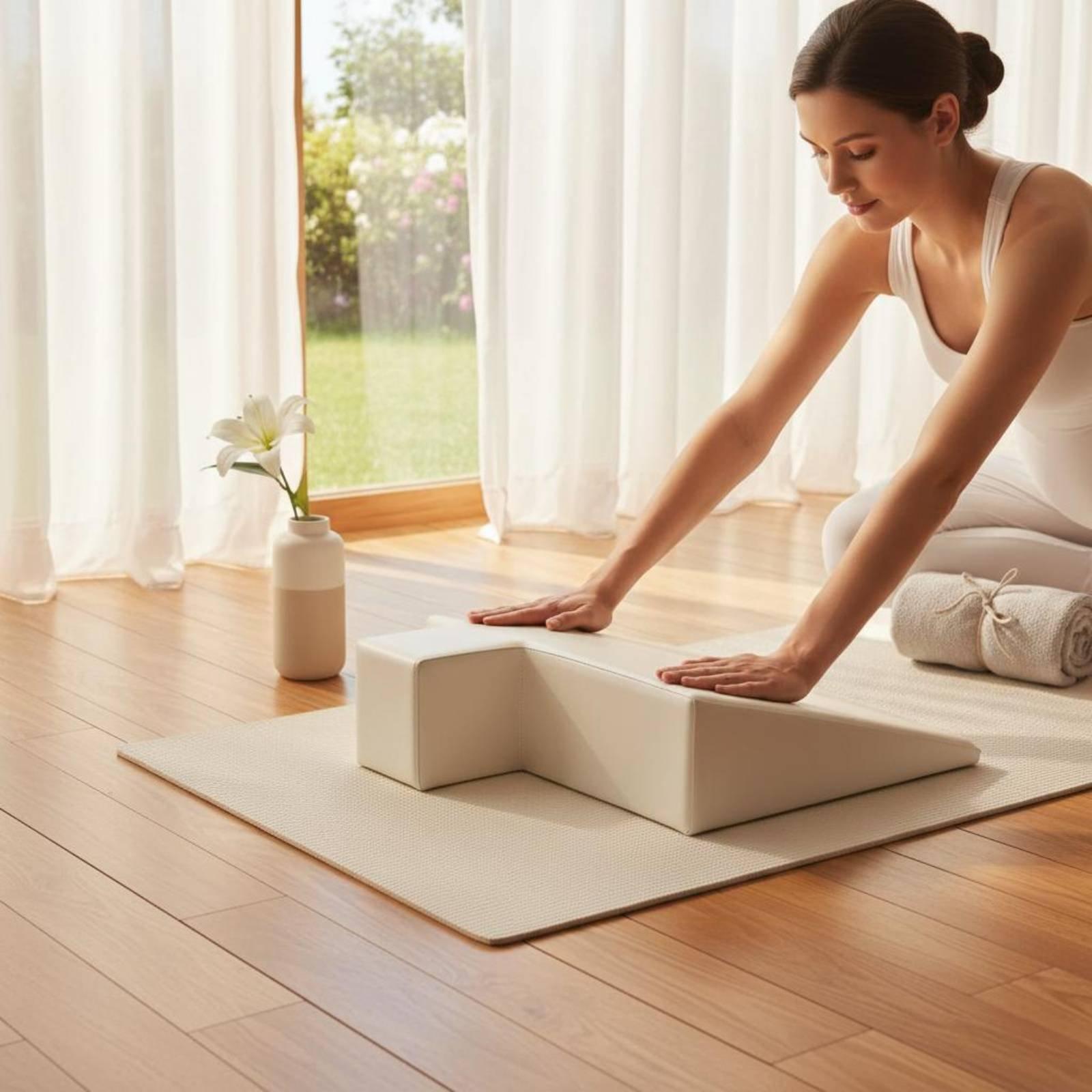Pilates & Yoga Unleashed International Academy - Poduszka podpierająca ciążę z gęstej pianki,