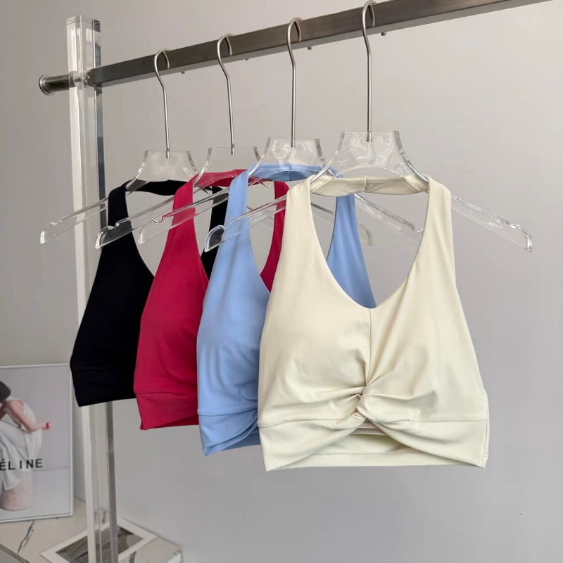 Biustonosz sportowy z wiązanie – Pilates Yoga Top recenzja i cena