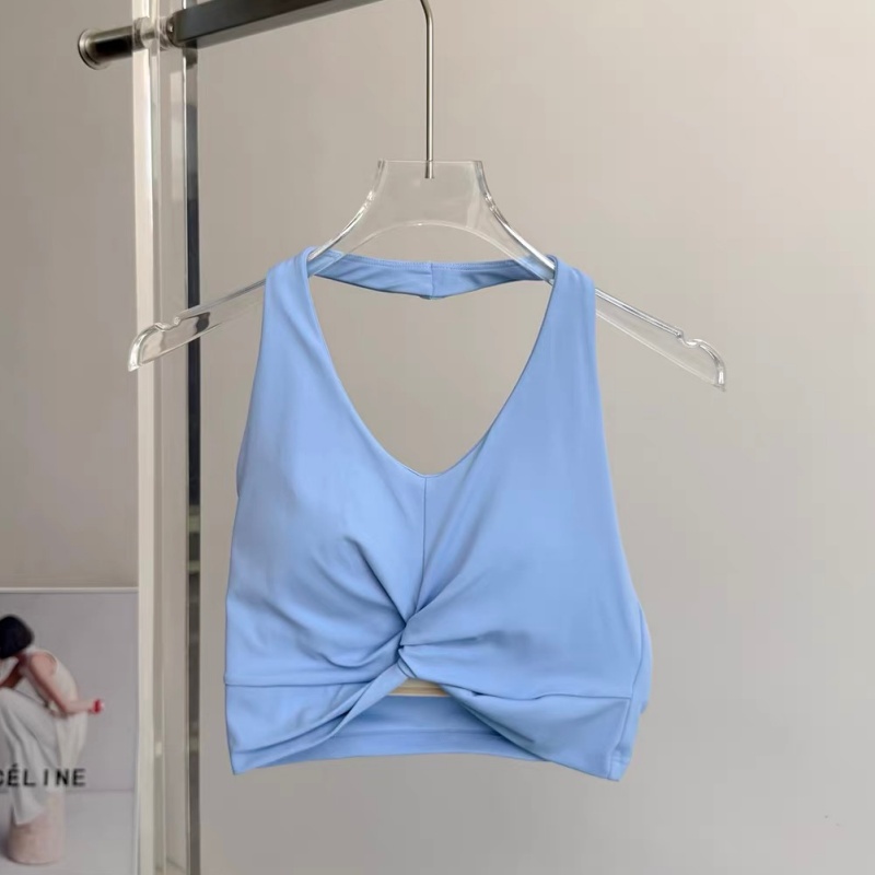 Biustonosz sportowy z wiązanie – Pilates Yoga Top recenzja i cena