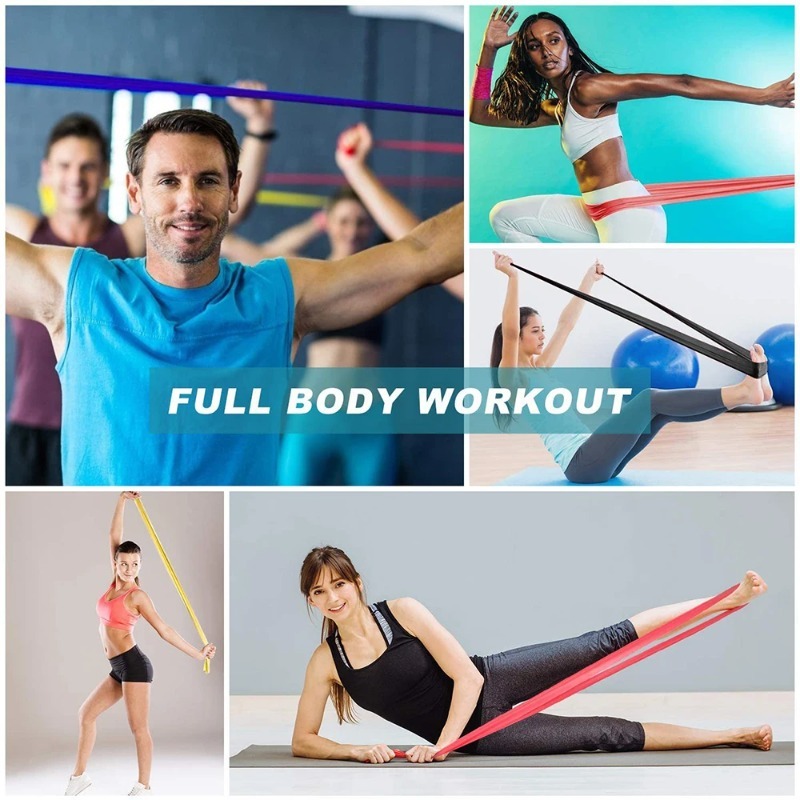 Naturalne lateksowe gumy oporo – Pilates Yoga Home Workout recenzja i cena