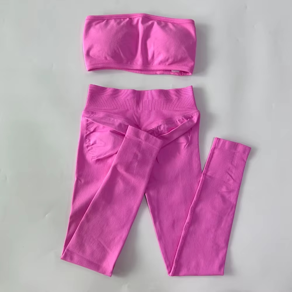Dwuczęściowy damski zestaw do  – Pilates Yoga Leggings recenzja i cena