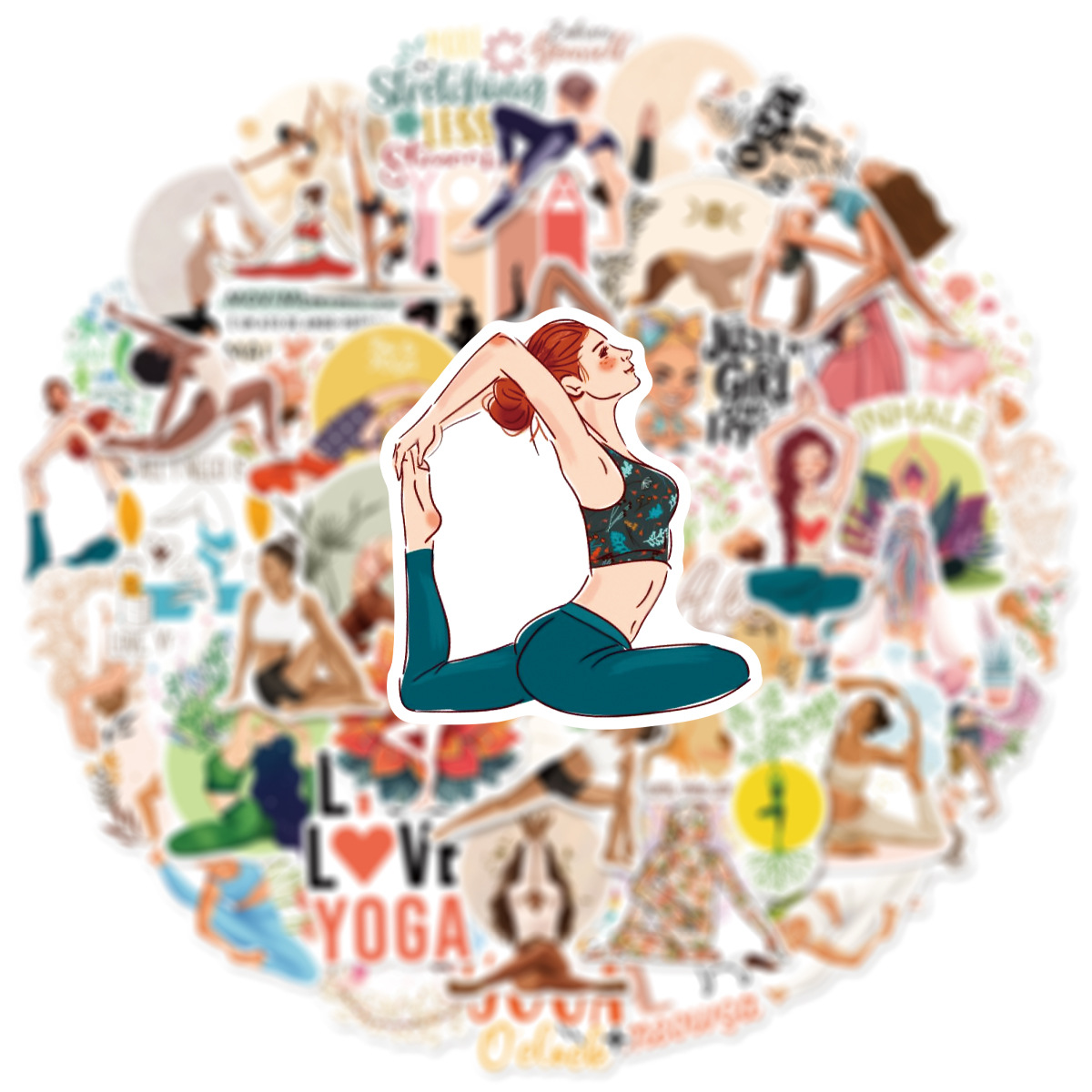 10/50 SZTUK Naklejki Graffiti  – Pilates Yoga Bag recenzja i cena