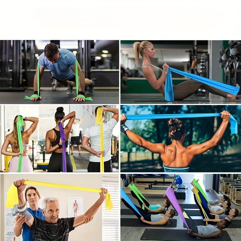 Zestaw 5 elastycznych taśm do  – Pilates Yoga Home Workout recenzja i cena